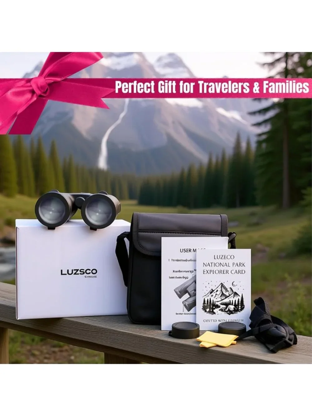 High-Powered 10x42 Waterproof Binoculars for Bird Watching, Hiking & Sports